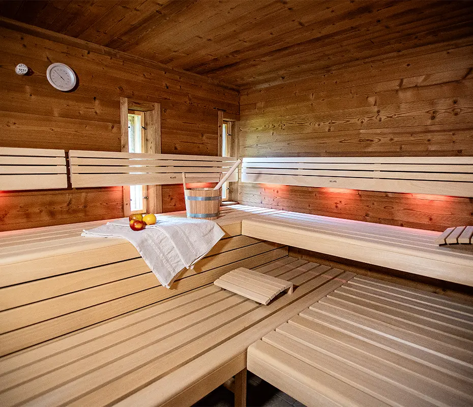 Die Sauna des Baderhauses